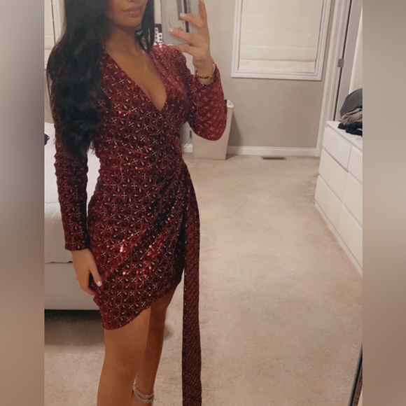 NADINE MERABI Dresses & Skirts - Nadine Merabi Chrissy Red Dress